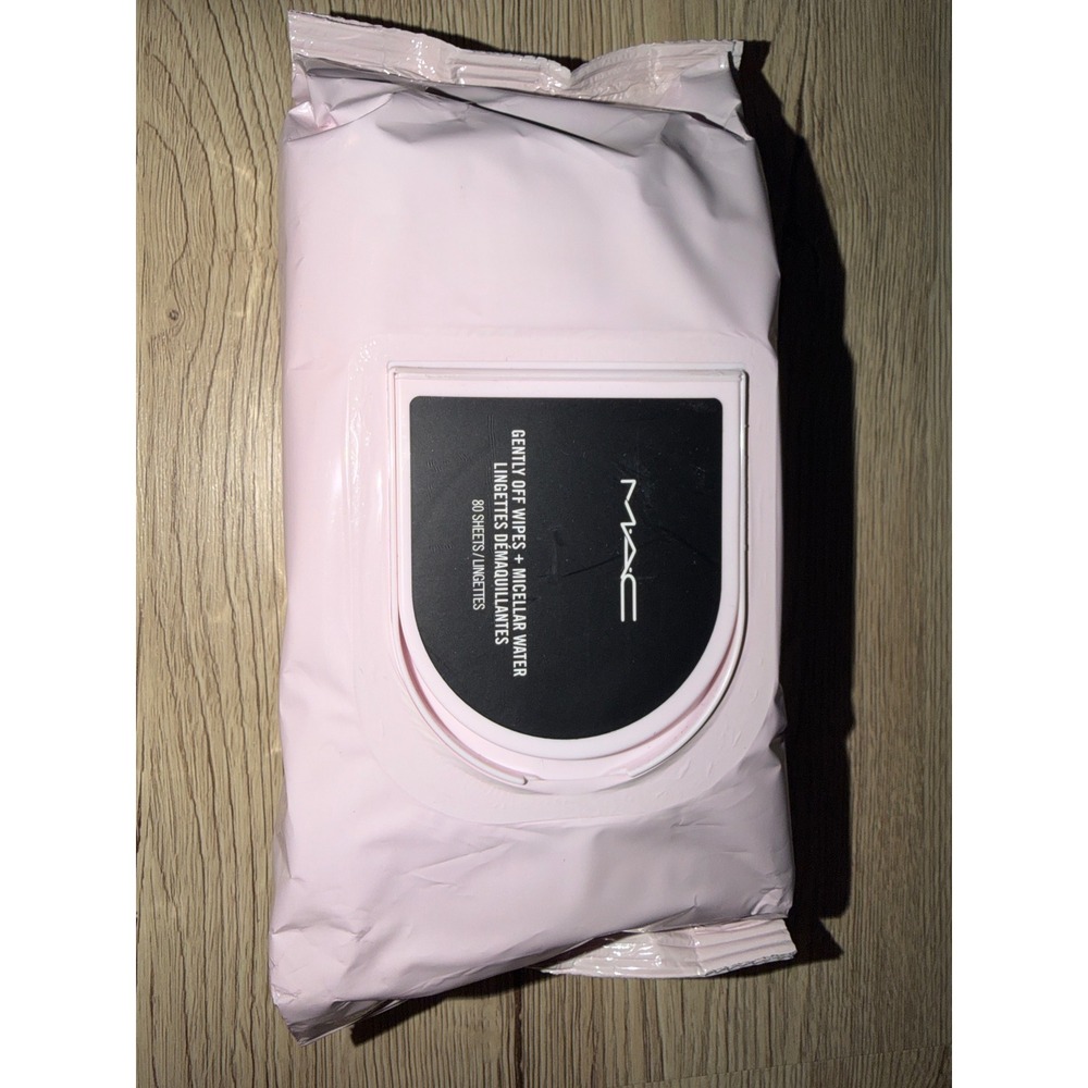MAC Gently Off Wipes‎ Micellar Water Makeup Remover 80 Sheets New Face